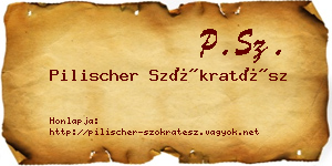 Pilischer Szókratész névjegykártya